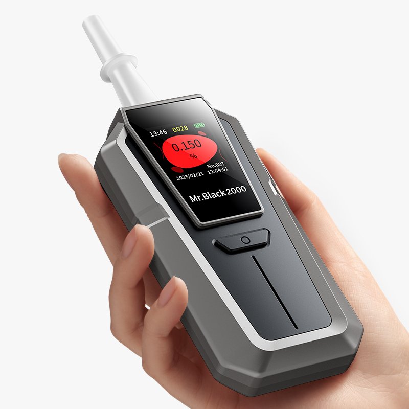 2024 MRB 2000 breathalyzer Factory Professional Digital Display Rechargeable alcotester alcohol breath tester