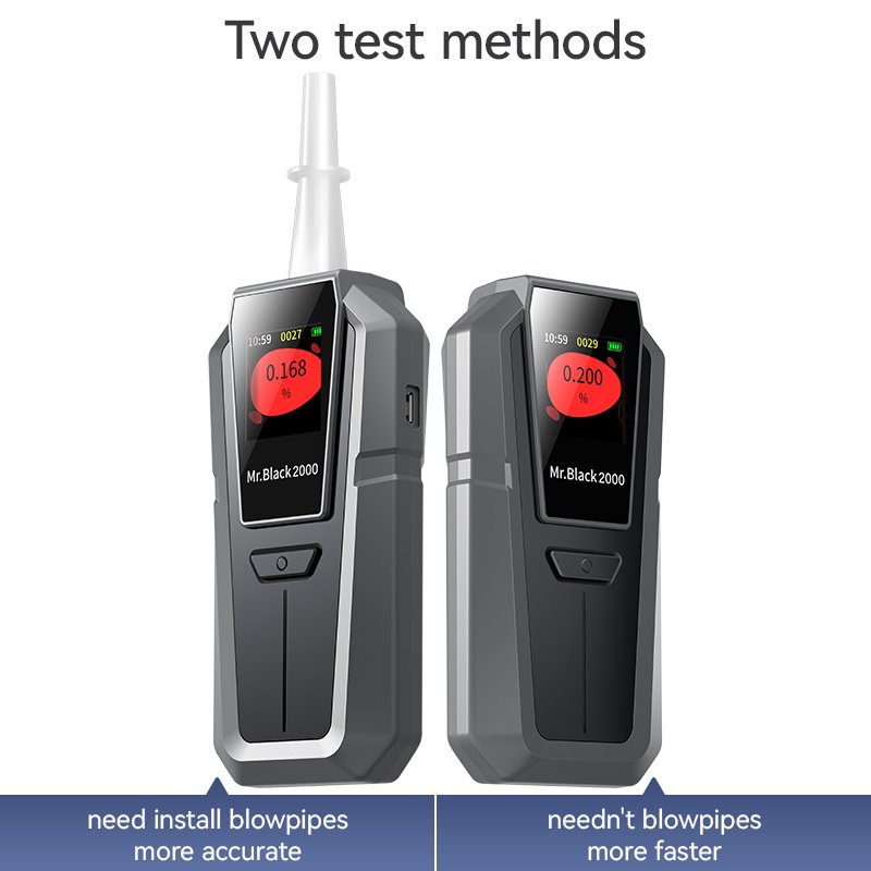 2024 MRB 2000 breathalyzer Factory Professional Digital Display Rechargeable alcotester alcohol breath tester