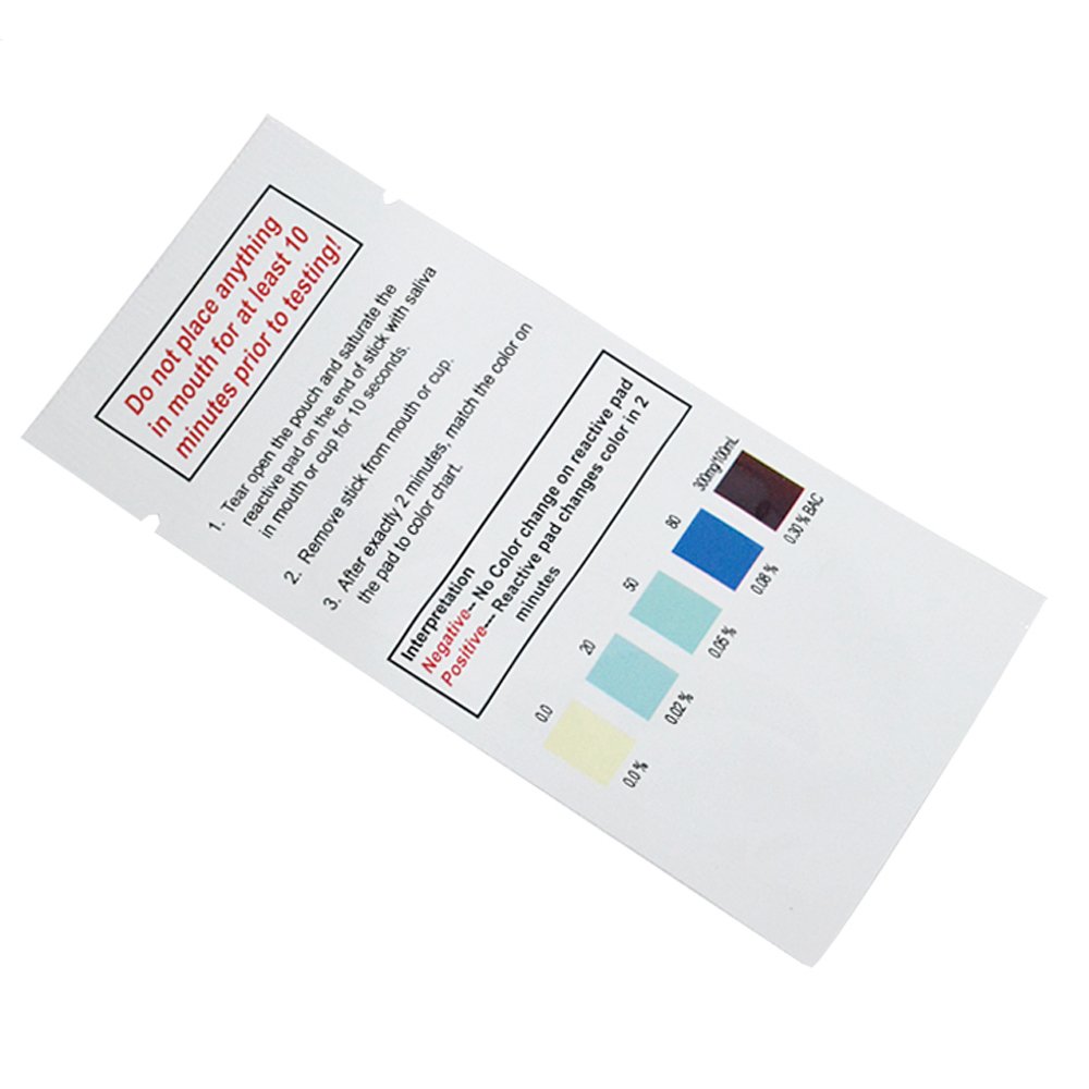 GREENWON High quality saliva alcohol test strip/ disposable alcohol test meter wholesale