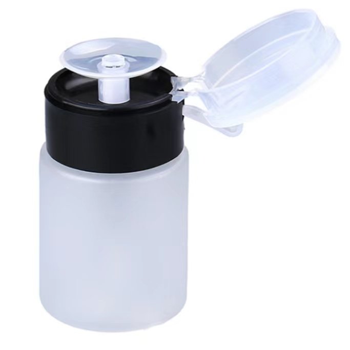 FTTH 60mL 160mL 250mL Plastic Push Type Fiber Optic Empty Alcohol Bottle with leakproof Pump for Cleaning Fiber Optic Equipment