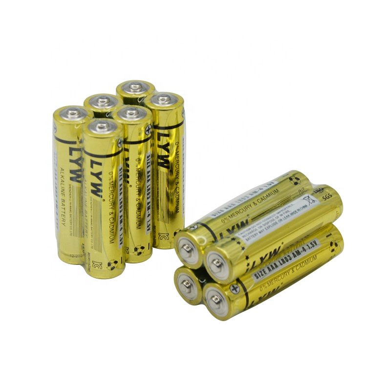 Factory direct sell durable cell alkaline battery 1.5v LR03 AAA primary alkaline aaa battery