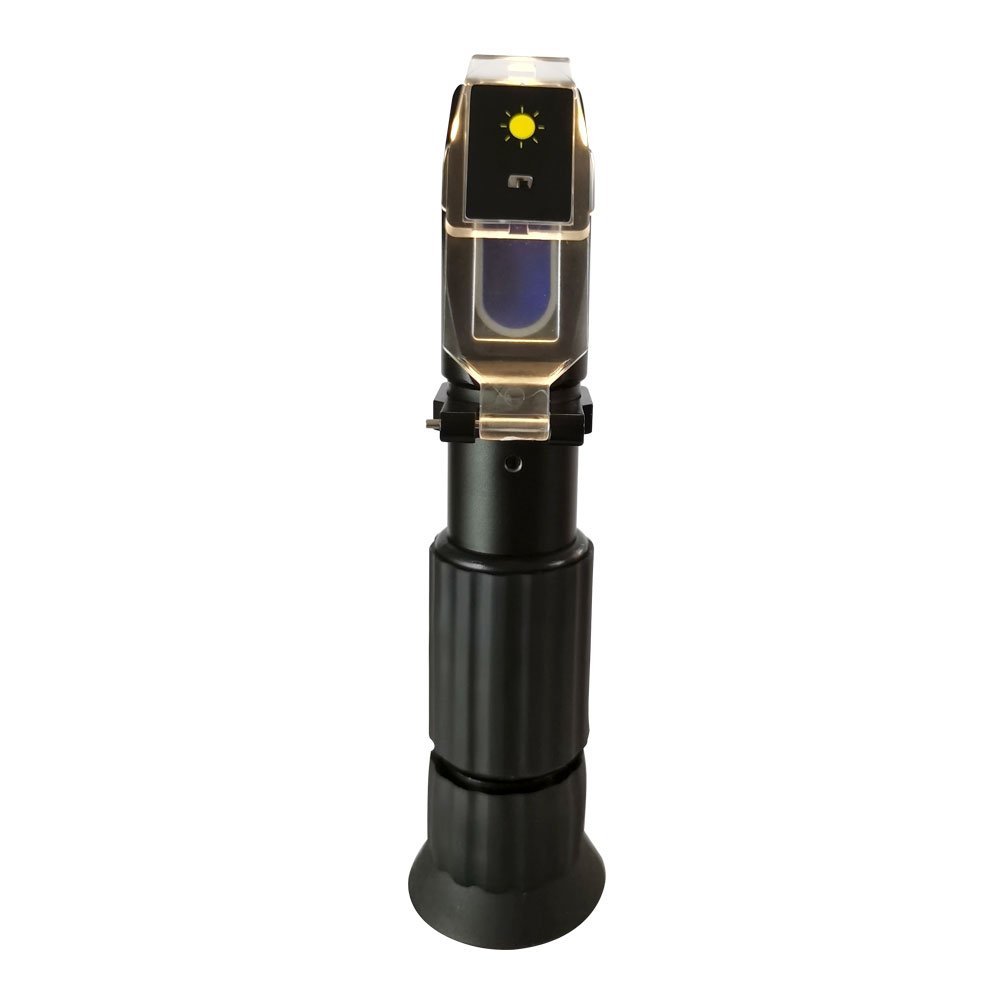 China auto alcohol beer brewing refractometer with LED light