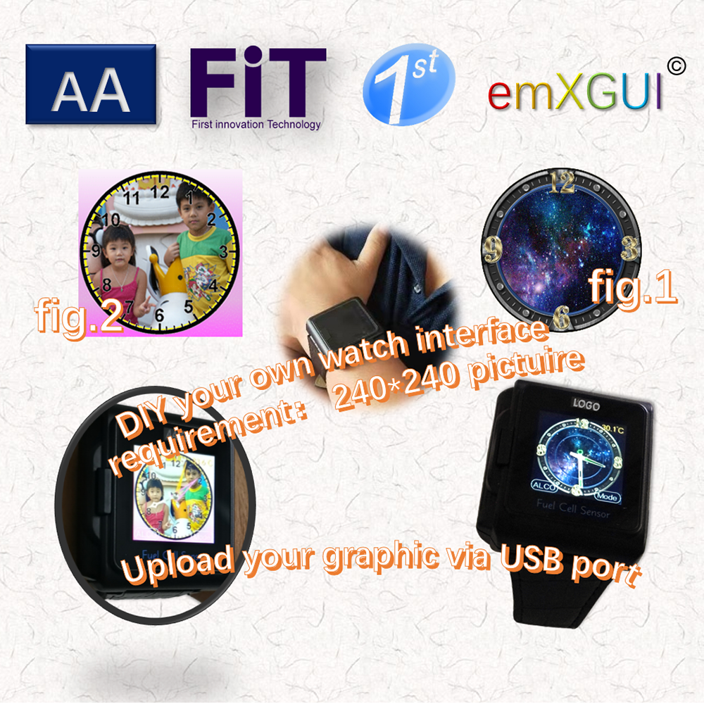 breathalyzer fuel cell alcohol tester watch law enforcement accuracy smart watch with body temperature detect 2020