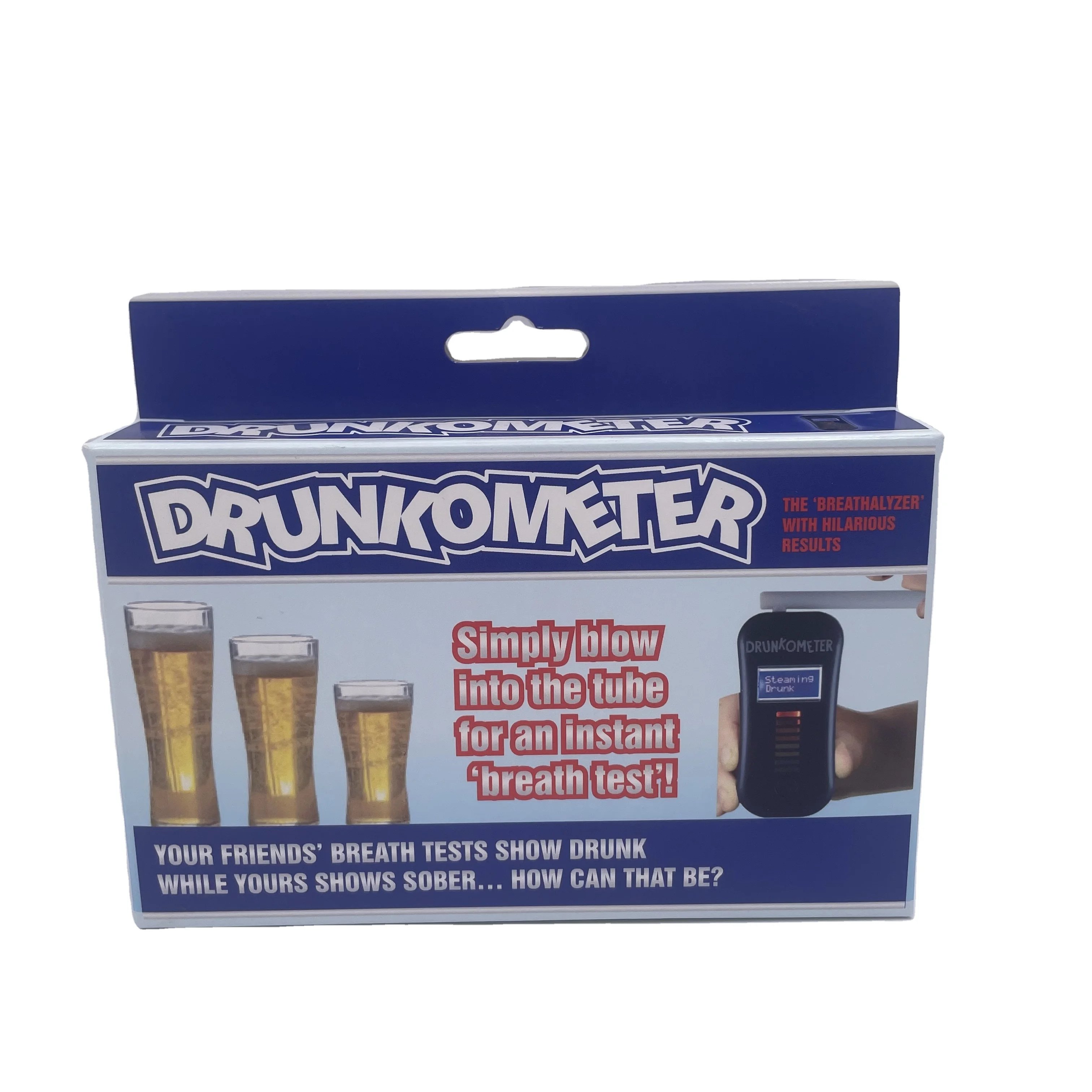 Novelty toy Drunkometer alcohol tester breath alcohol analyzer alcohol detector alcotest Promotional toys OEM Fool toy for adult