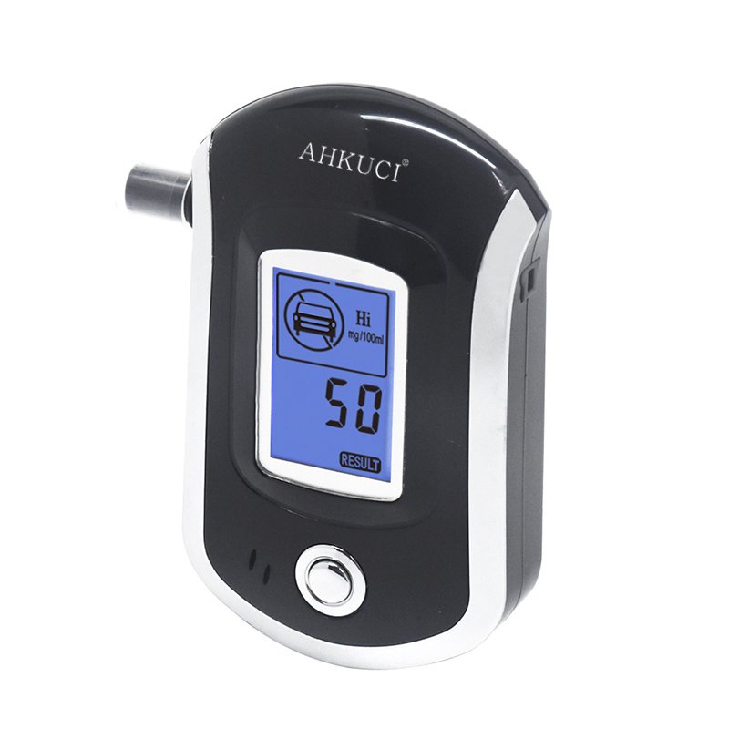 AHKUCI LCD screen breath alcohol tester Professional breath alcohol tester digital breathalyzer AT6000