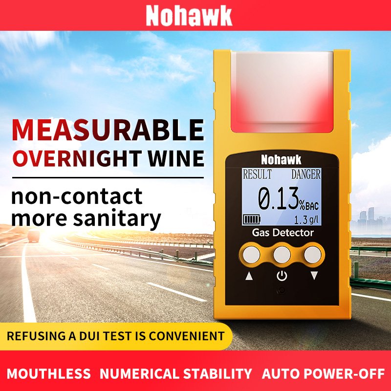 New wholesale convenient professional high accuracy portable breath alcohol detector alcohol meter tester