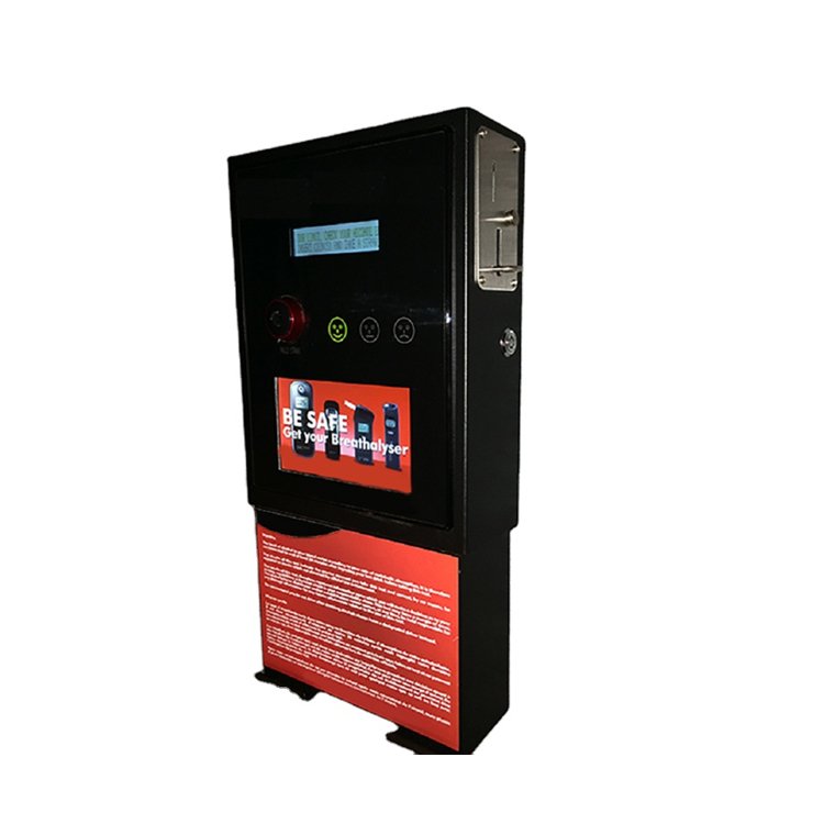 World Wide Selling Fuel Cell Sensor Technology Based AlcoScan AL4000 Money to Coin Operated Vending Style Breathalyzer