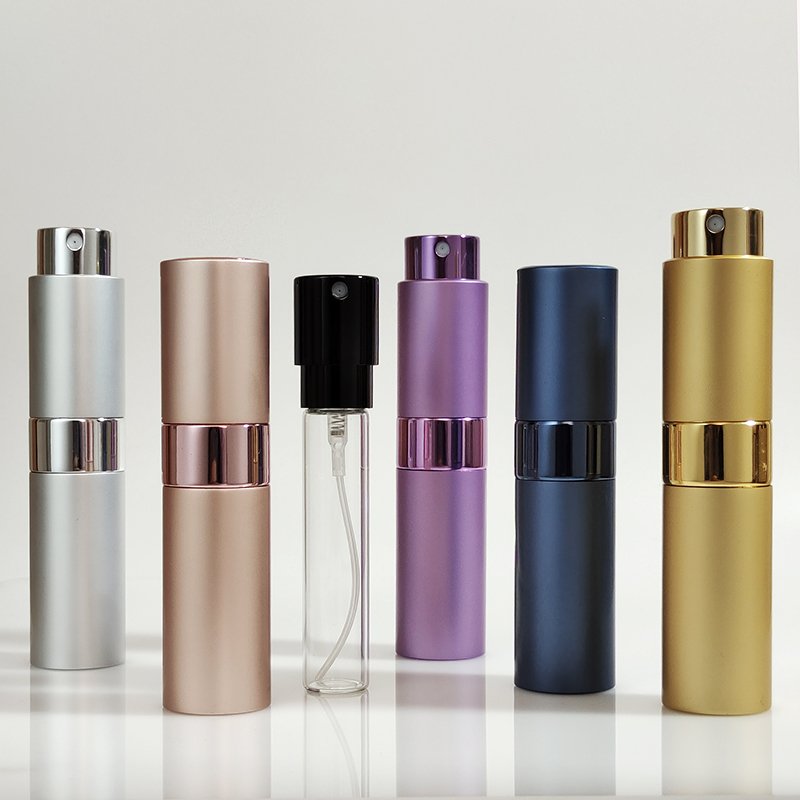 8ML Empty Square Mouth Tester Travolo Prfume Atomizer Travel Hand Sanitizer Spray Pump Bottle For Alcohol