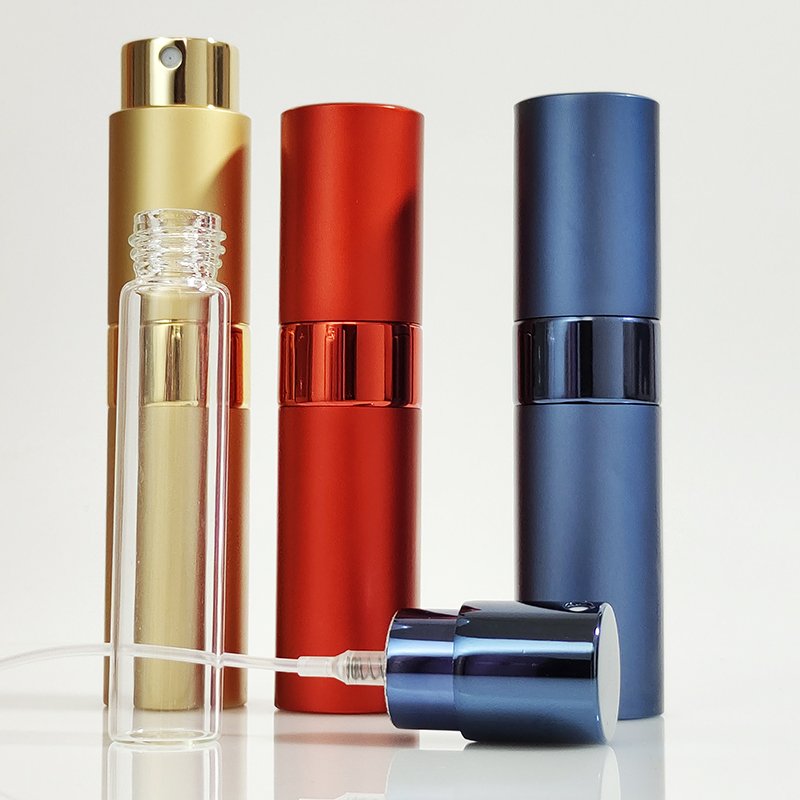 8ML Empty Square Mouth Tester Travolo Prfume Atomizer Travel Hand Sanitizer Spray Pump Bottle For Alcohol