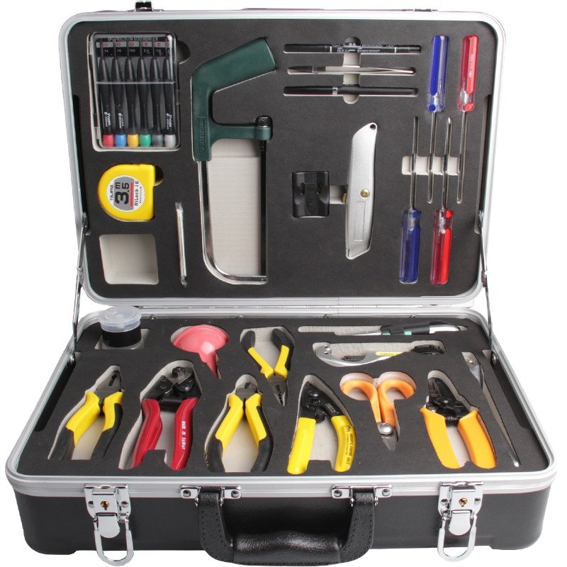 Latest Optic Fusion Splicing Tool Kit SeikoFire S63 OEM Fiber Optic Toolkits Fiber Stripper FTTH/FTTX Fiber
