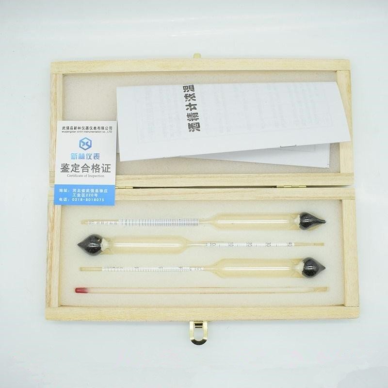 3pcs/set 0-100% Alcoholometers Professional Breathalyzer alcohol tester Concentration Meter for Wine Alcohol with Thermometer