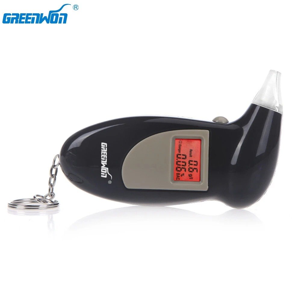 GREENWON Quick Response Professional LCD Alcohol Tester Digital Alcohol Detector Breathalyzer with Backlight Display