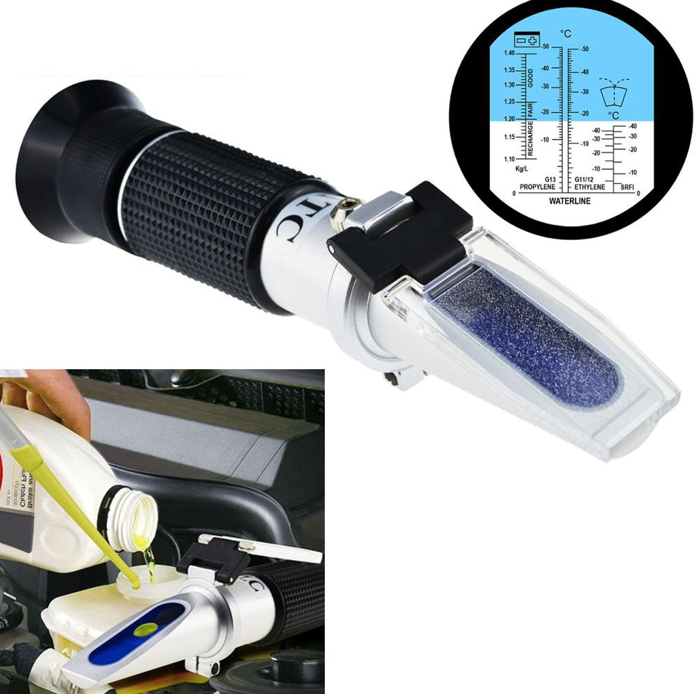 Factory 5 in 1 Antifreeze Refractometer Automotive Battery Coolant Condition Tester Meter for Freezing Point OEM Available