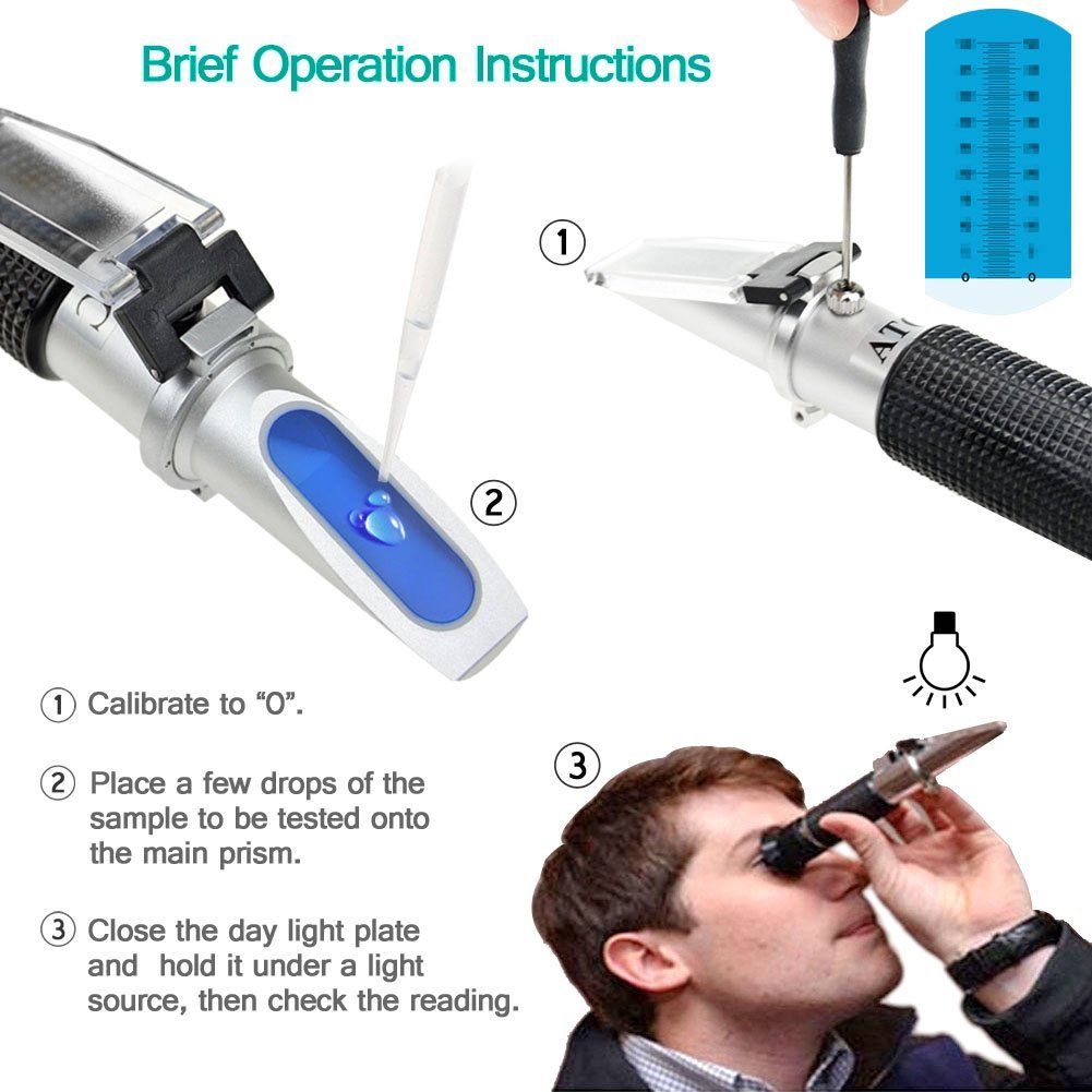 Factory 5 in 1 Antifreeze Refractometer Automotive Battery Coolant Condition Tester Meter for Freezing Point OEM Available