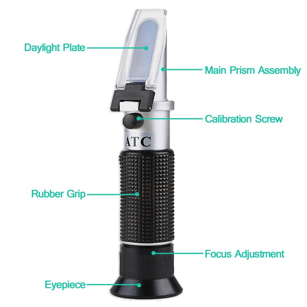 Factory 5 in 1 Antifreeze Refractometer Automotive Battery Coolant Condition Tester Meter for Freezing Point OEM Available