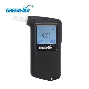 GREENWON New High Precision Fuel Cell Sensor Breathalyzer/Alcohol Tester with White Back Light/Alcometer with 5 Optional Units