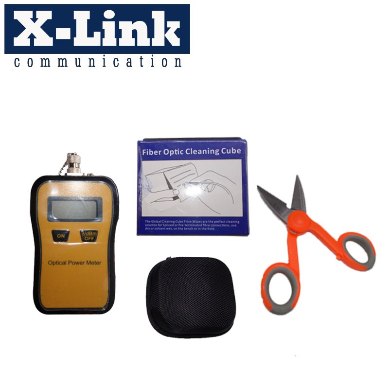 FTTH Fiber Optic Tool Kit OTDR with Optical Power Meters and Fiber Cleaver VFL/Connector Cleaner/splicing kit