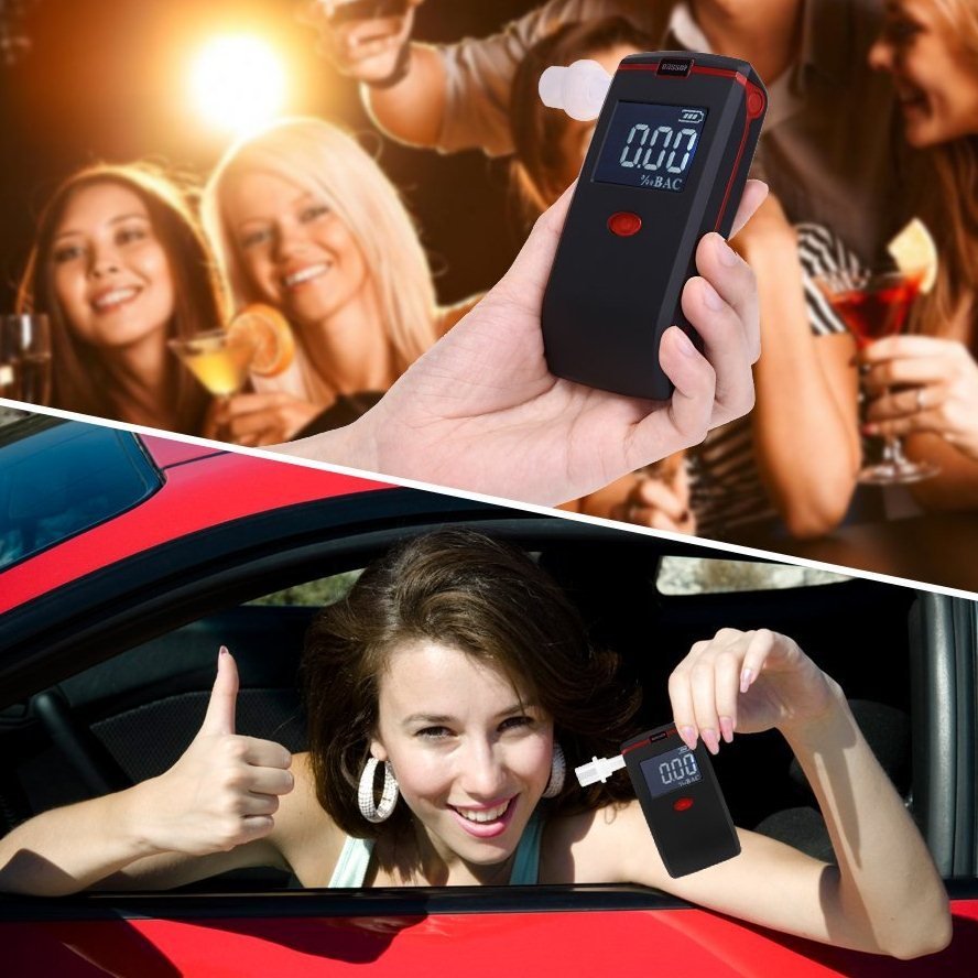 alcohol analyzer portable alcohol analyzer digital breath alcohol tester with red backlight low price Oasser T1