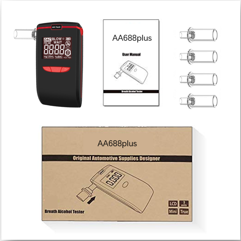 alcohol analyzer portable alcohol analyzer digital breath alcohol tester with red backlight low price Oasser T1