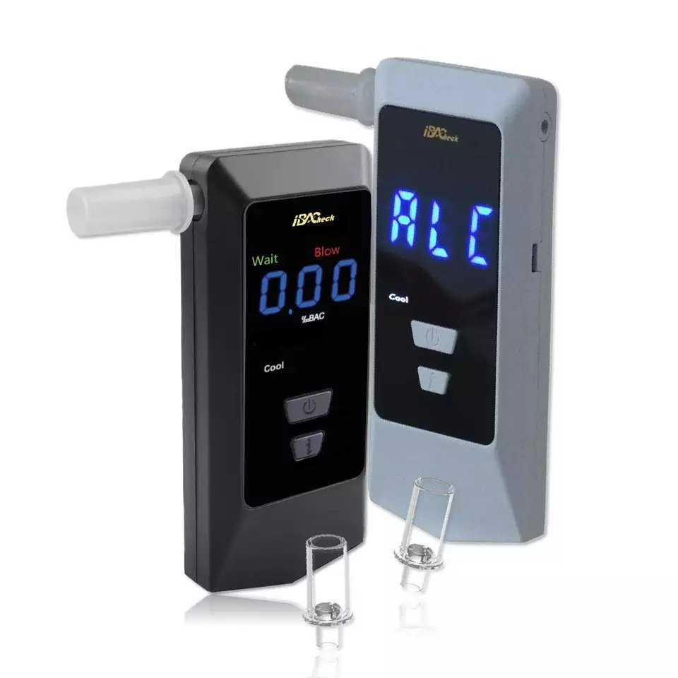 Hot Selling High Precision Black LCD Display digital breath breathalyser alcohol tester