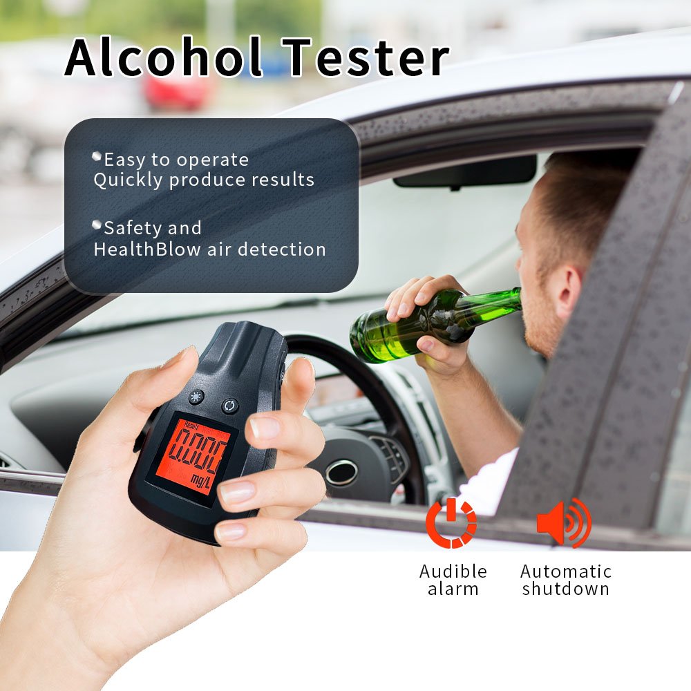 Digital Alcohol Detector Breathalyzer Alcohol Tester For Measuring Alcohol