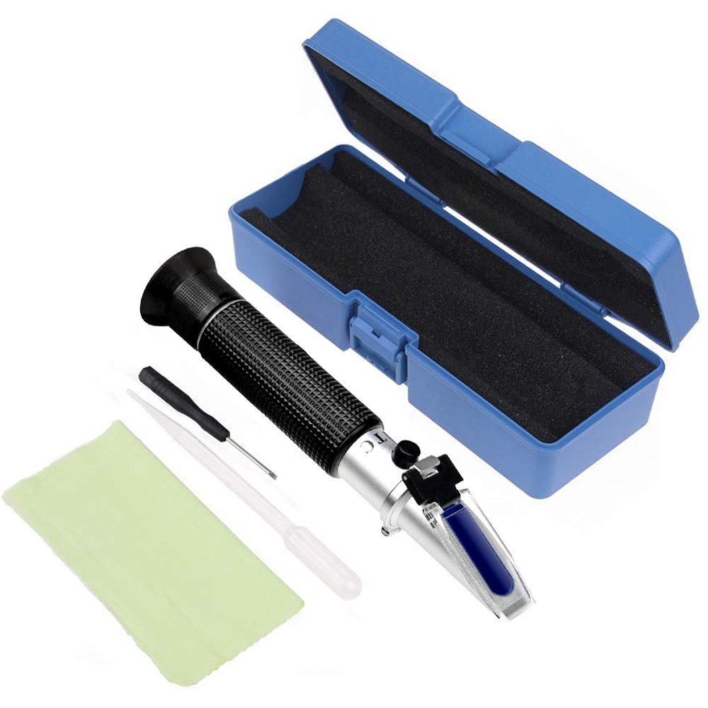Portable Handheld 0-80% Brix Meter Liquor Alcohol Refractometer for Wine Beer Brewing Homebrew Kit