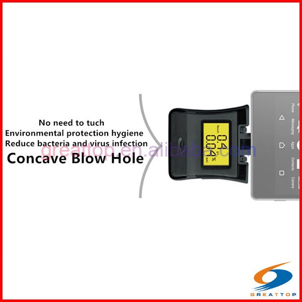 Apple mobile phone Breath Android i OS 2 in 1 Alcohol Tester