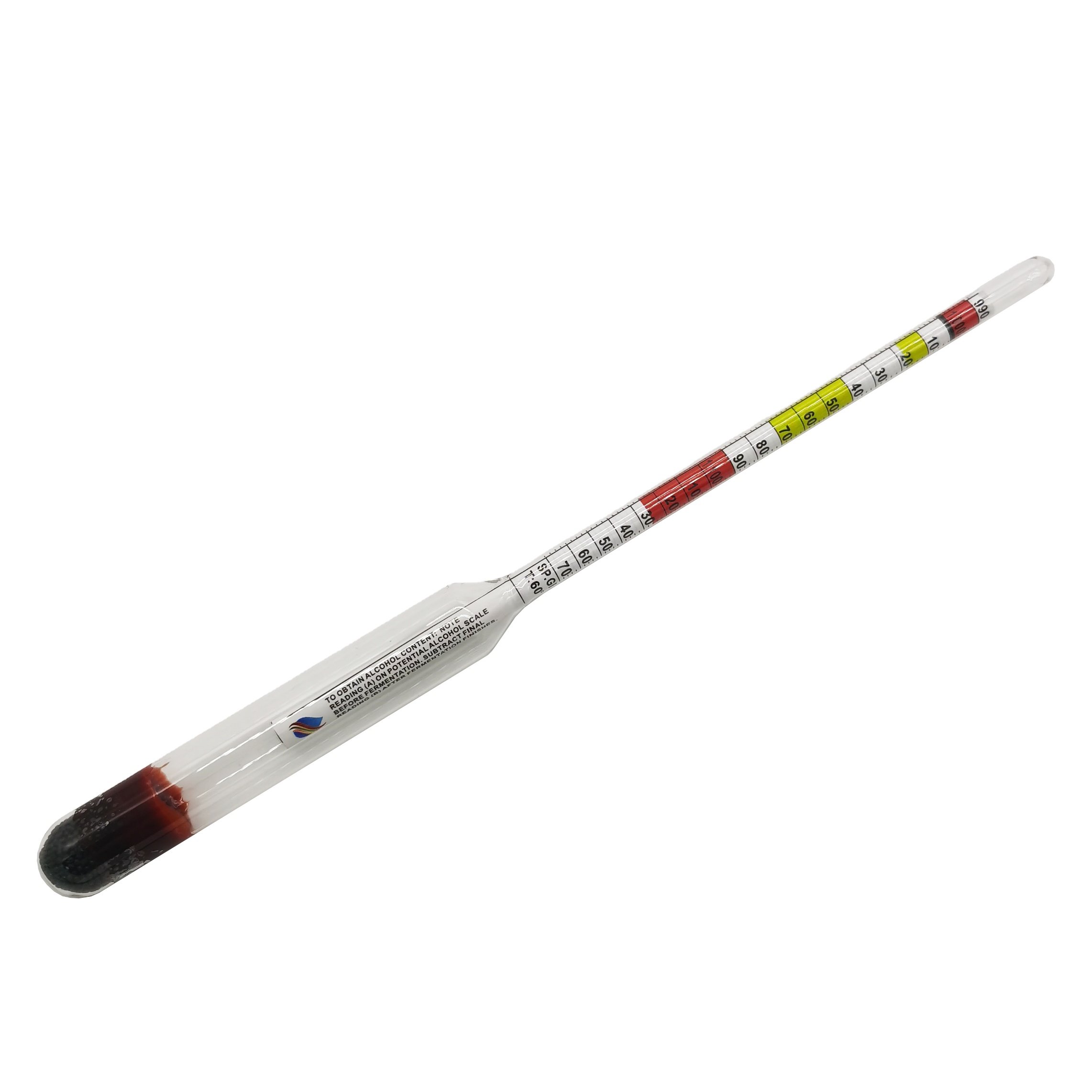 Alcohol Tester Beer Wine Hydrometer Brewing Tapper Triple Scale Hydrometer