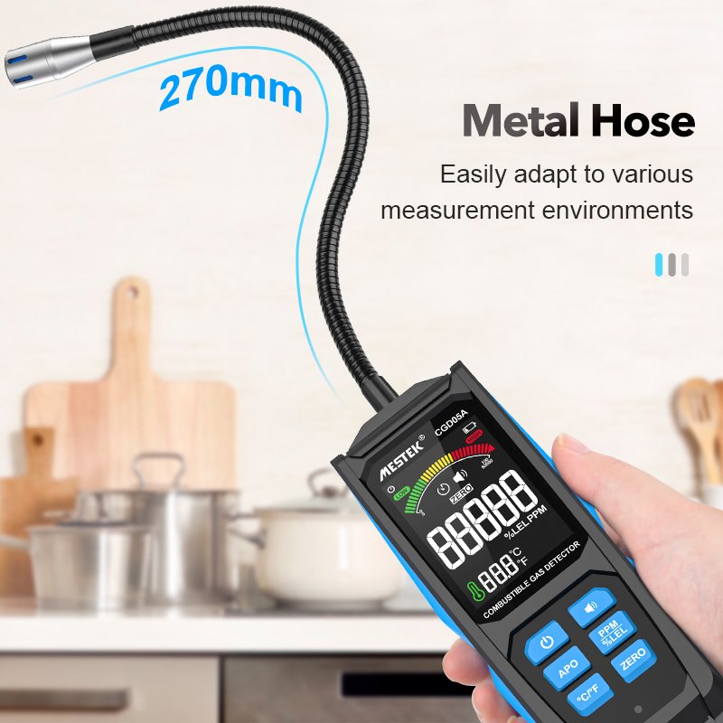 CGD05A Coal Gas Analyzer PPM Meter Combustible Flammable Natural Tester 50000 PPM 100% LEL Sound Alarm Methane Leak Gas Detector
