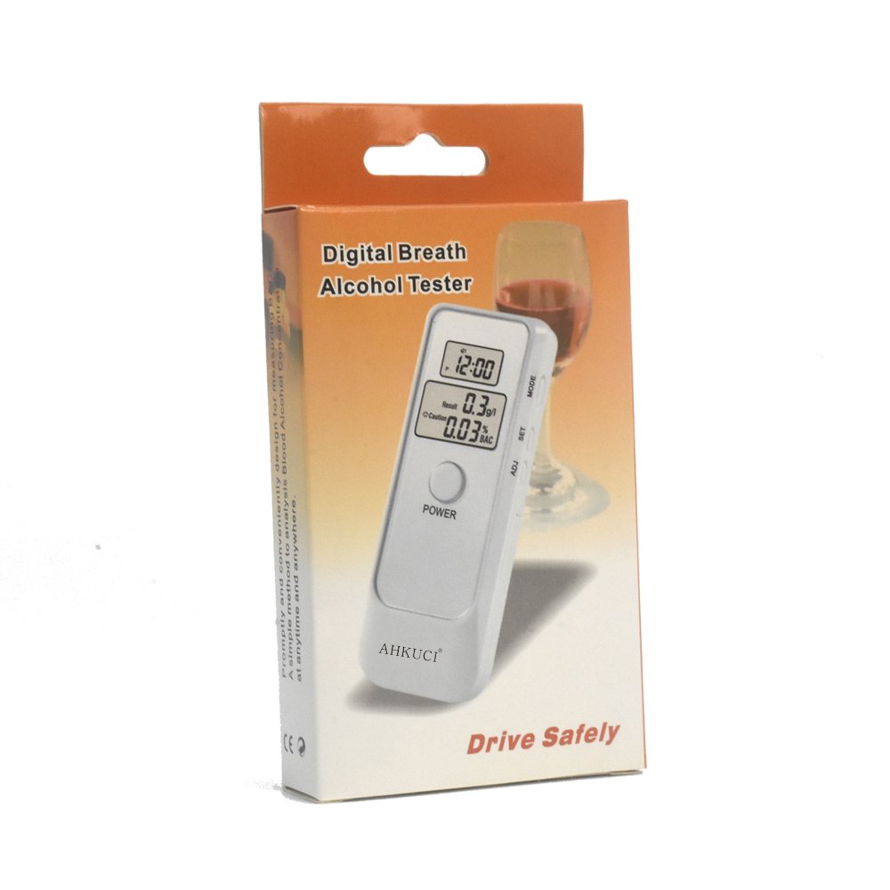 Digital Red LCD Backlit Display Alcohol Tester Alcohol Breath Analyzer Digital Breathalyzer AT-662S