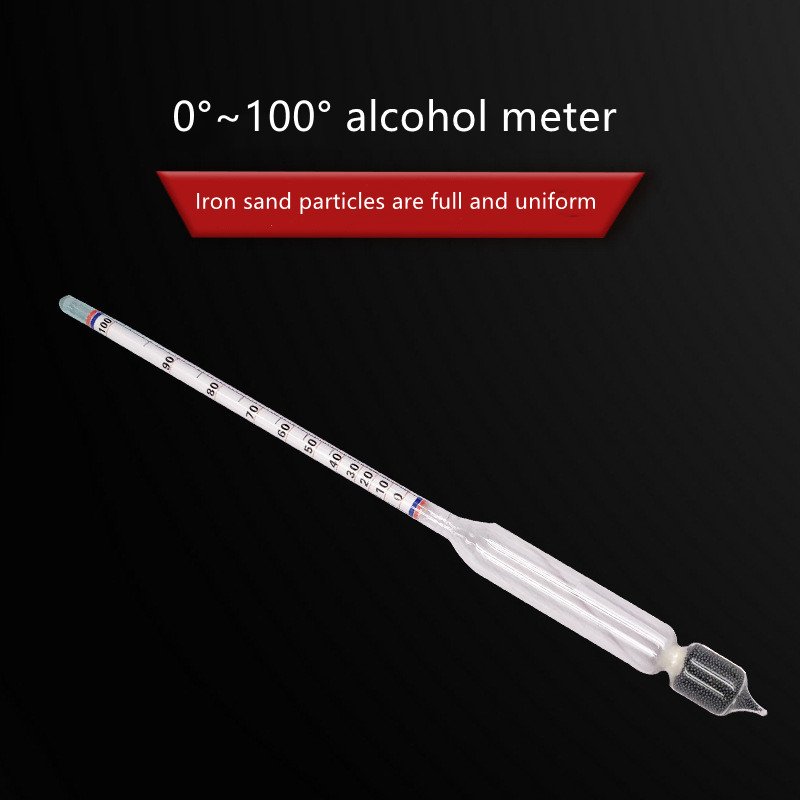 lab equipment Liquor degree Alcohol measuring tester Alcohol meter thermometer cylinder hydrometer Triple Scale Hydrometers