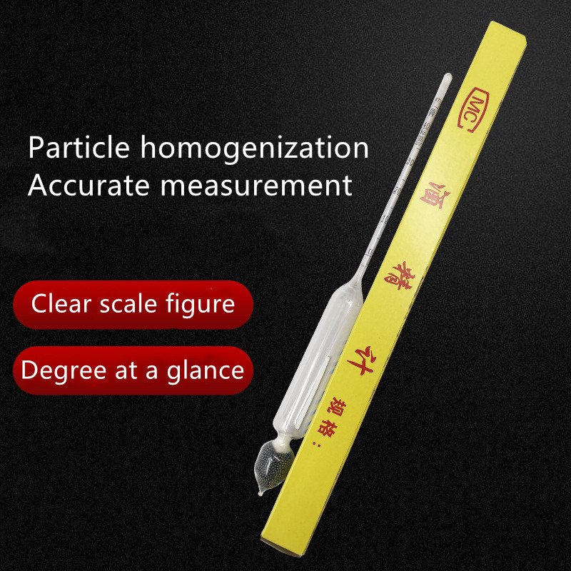 lab equipment Liquor degree Alcohol measuring tester Alcohol meter thermometer cylinder hydrometer Triple Scale Hydrometers