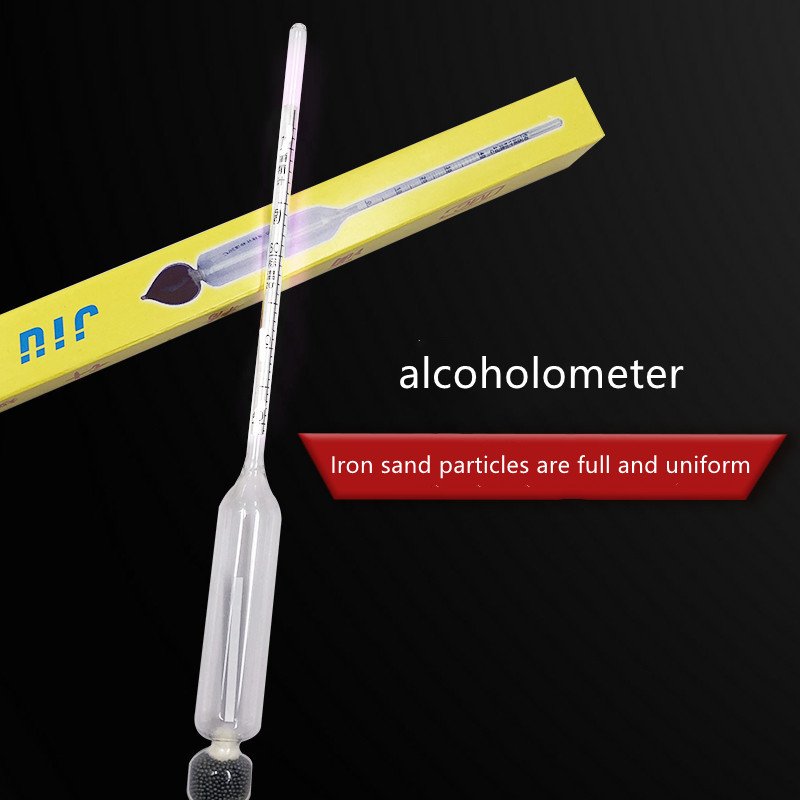 lab equipment Liquor degree Alcohol measuring tester Alcohol meter thermometer cylinder hydrometer Triple Scale Hydrometers