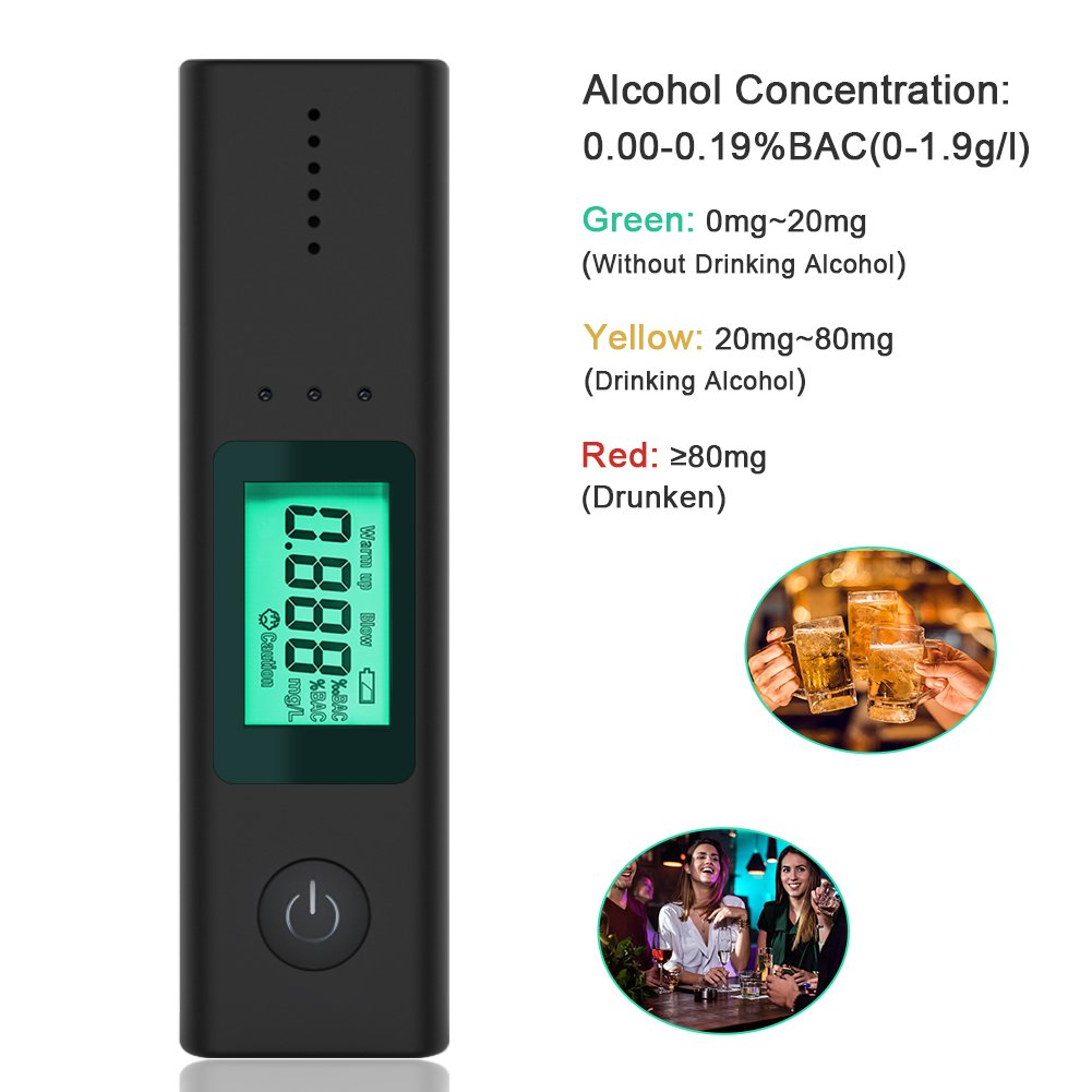 HEDAO ZN-AM08 Digital Non-contact Alcohol Tester High Precision 0.00~19.00%BAC Alcohol concentration