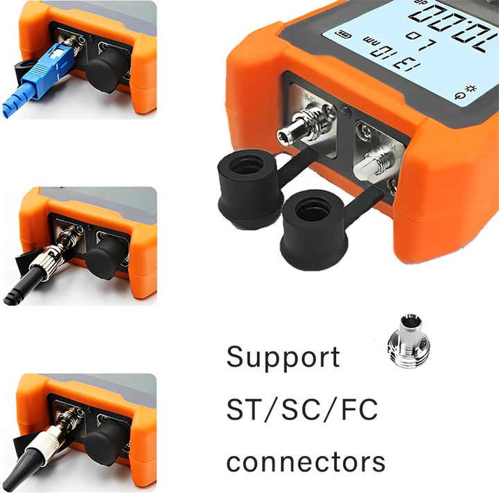 All-in-1 Small optical power meter tester Mini optical fiber power meter Network cable optical attenuation tester