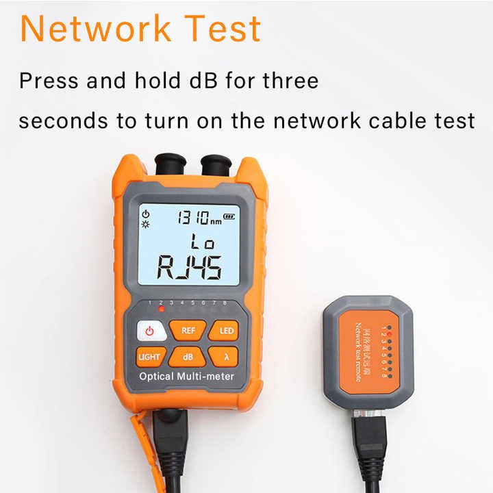 All-in-1 Small optical power meter tester Mini optical fiber power meter Network cable optical attenuation tester