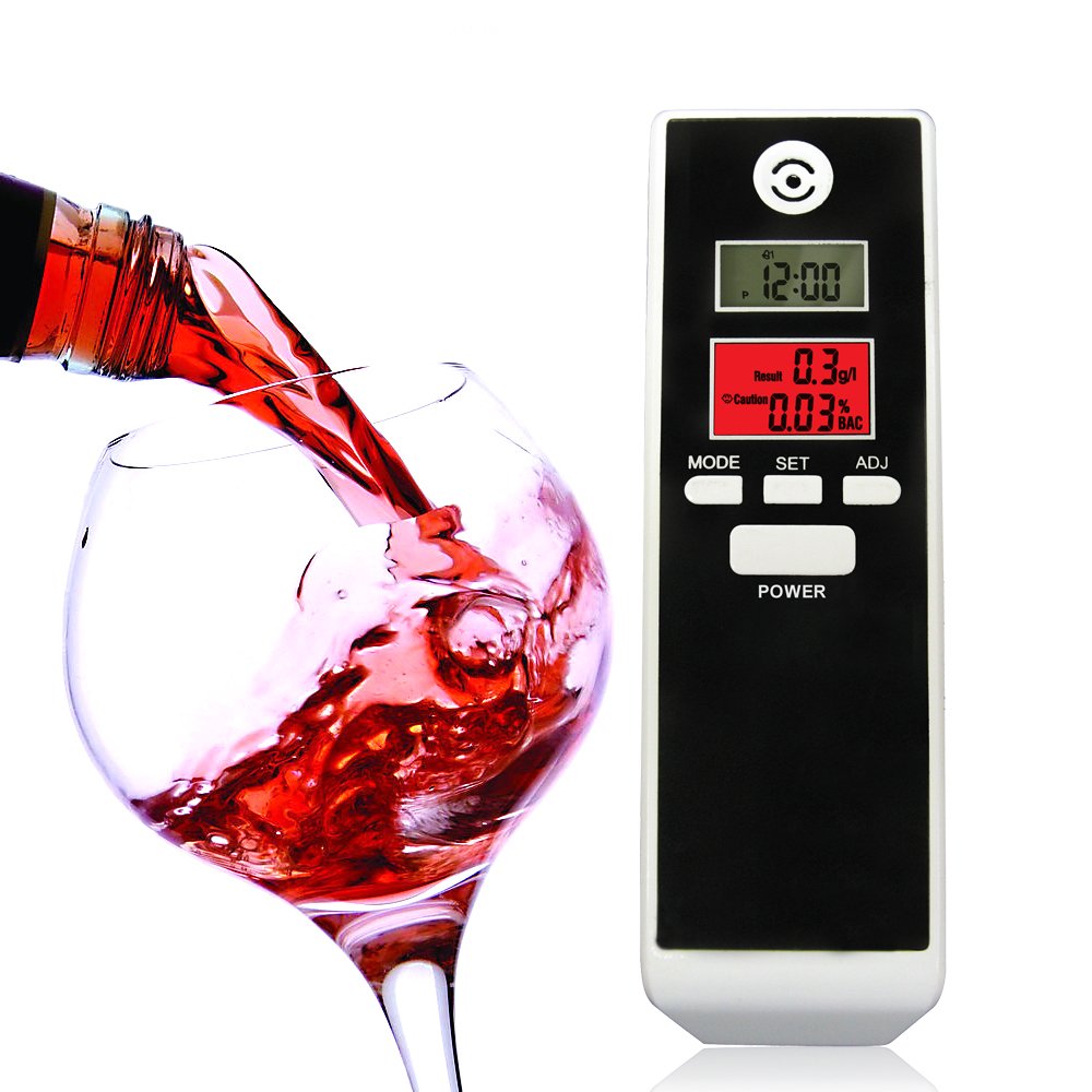 Greenwon Patent PFT-661s Digital LCD Breathalyzer Breath Tester Alcohol Detector Driving Alkomat