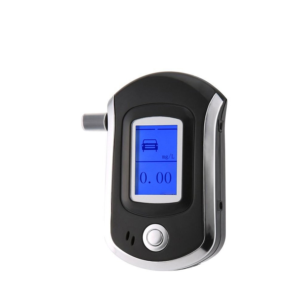 Portable Mouthpiece LCD Digital Display Breath Analyzer Alcohol Tester Breathalyzer for test