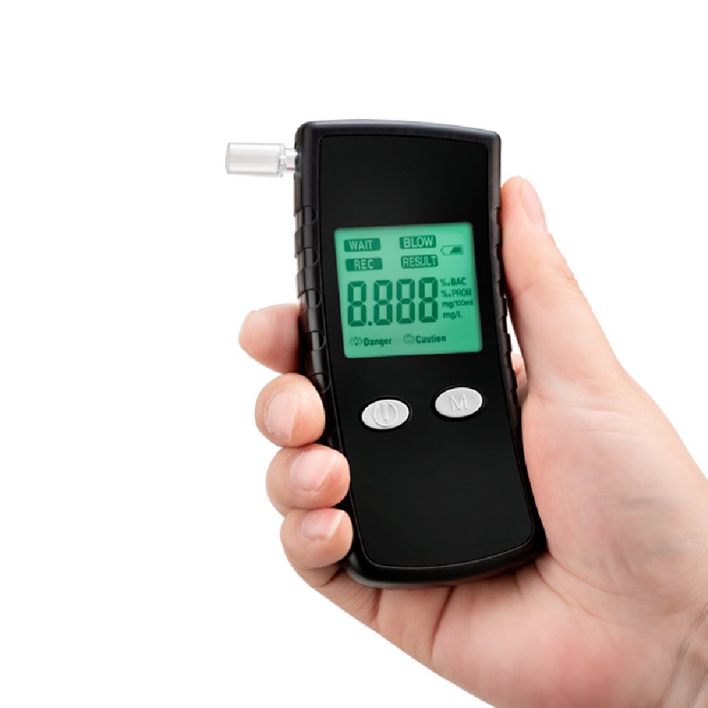 2024 Digital Semiconductor Breathalyzer With LCD Display audible alert and six different units of measurements