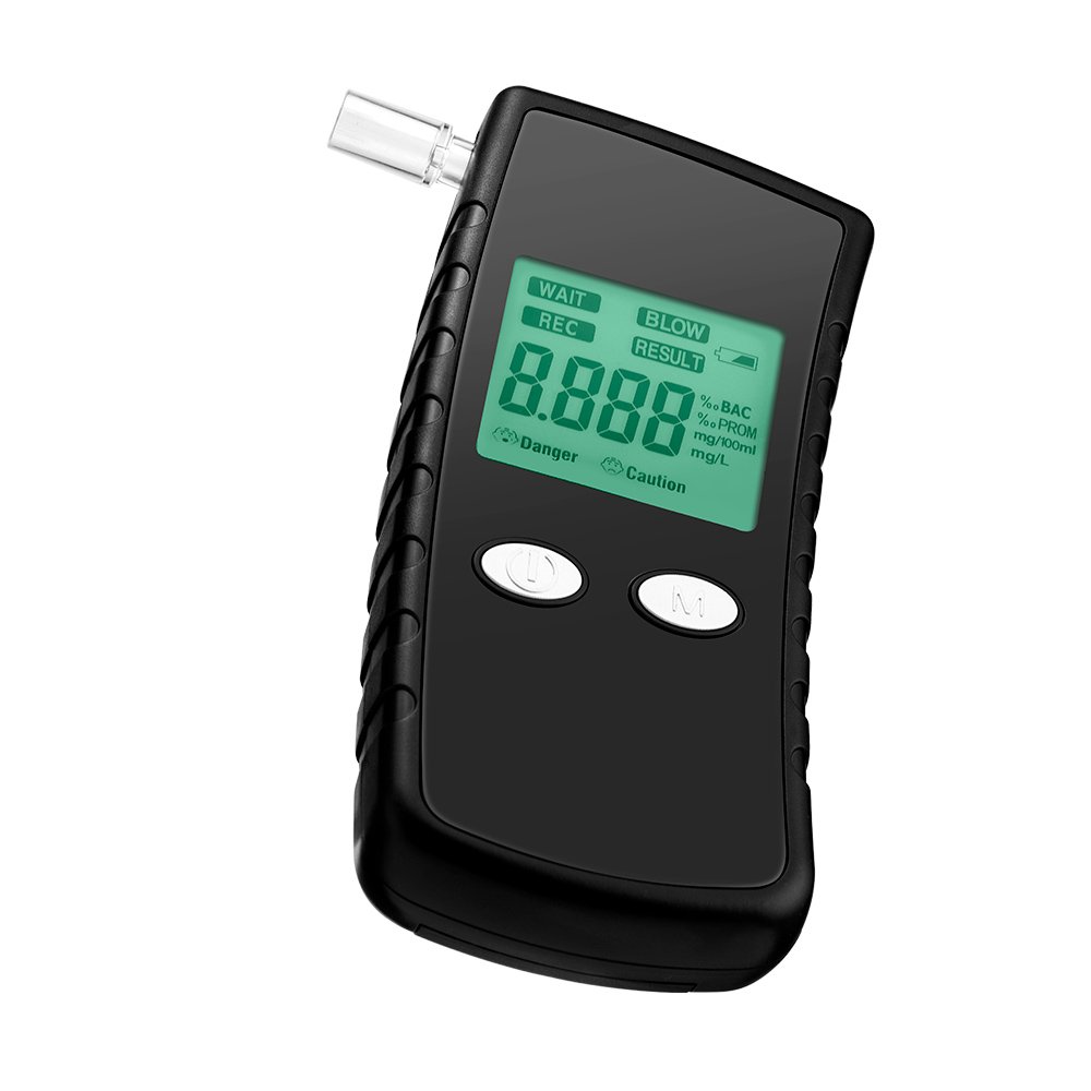 2024 Digital Semiconductor Breathalyzer With LCD Display audible alert and six different units of measurements
