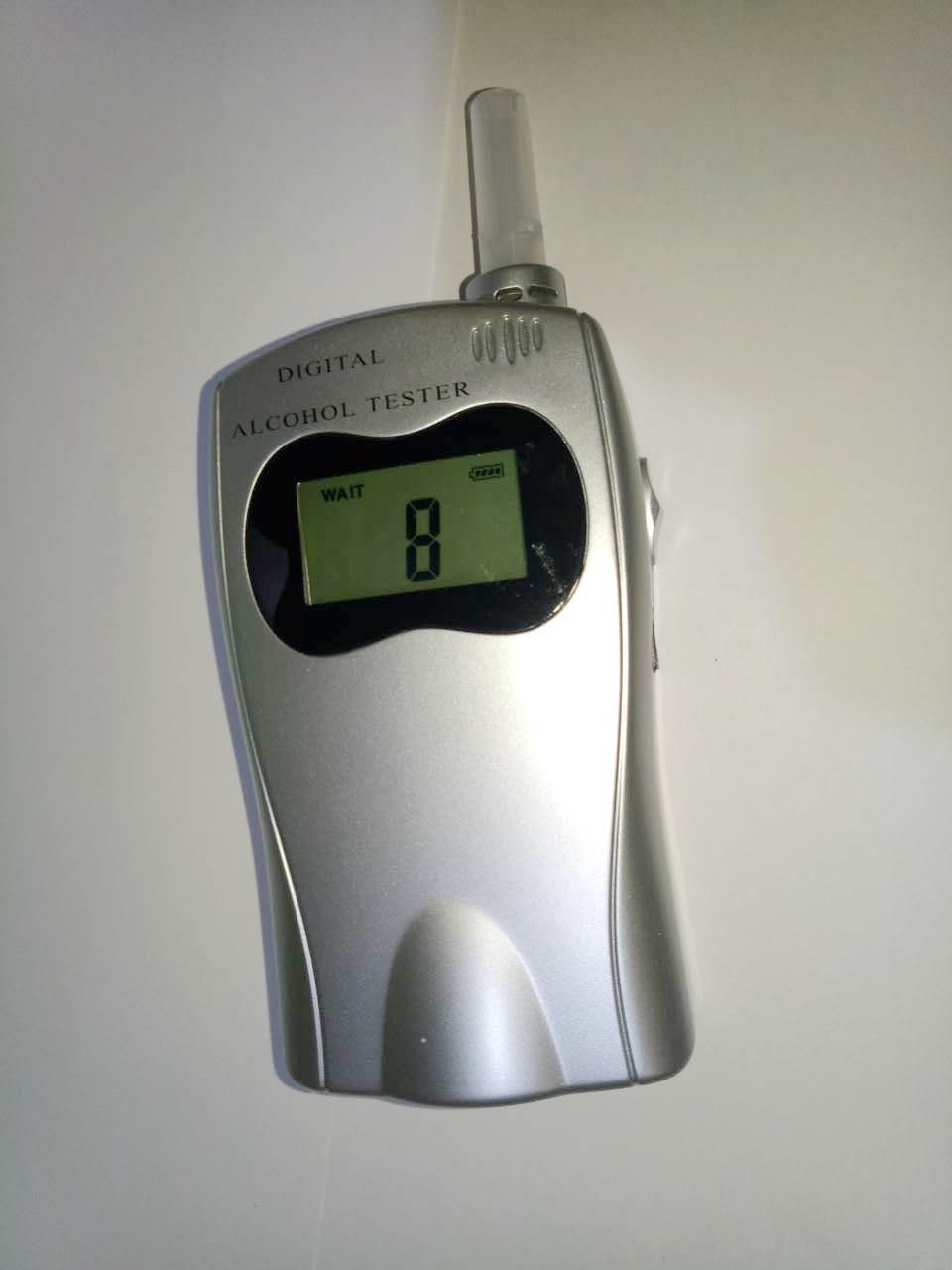 Digital Intelligence Alcohol Tester with 4 Digits LCD Display Alcohol Meter with Mouthpieces Breathalyzer Spy Gadgets Alcotest
