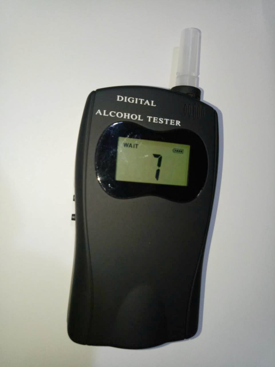 Digital Intelligence Alcohol Tester with 4 Digits LCD Display Alcohol Meter with Mouthpieces Breathalyzer Spy Gadgets Alcotest