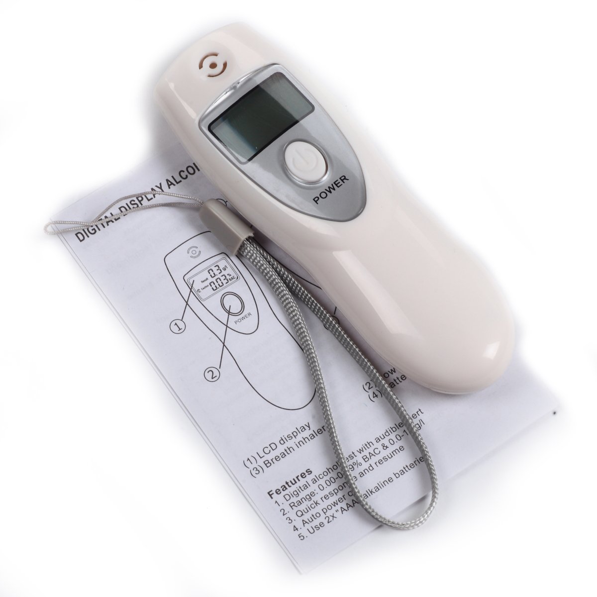 Hign quality factory direct ethylotest alcohol breath tester Digital alcohol meter test