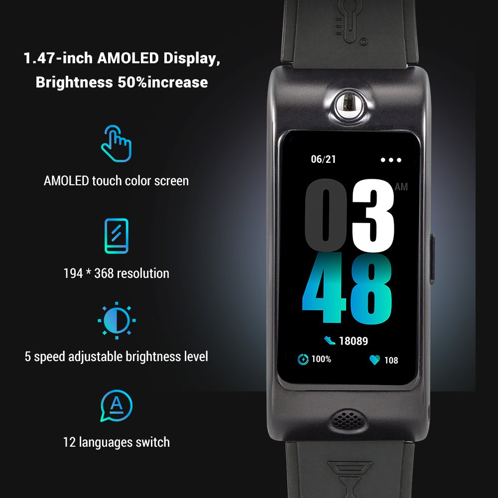 M-90 Outdoor Sport Smart Watch Waterproof Blood Oxygen Health Tracker For Android and IOS
