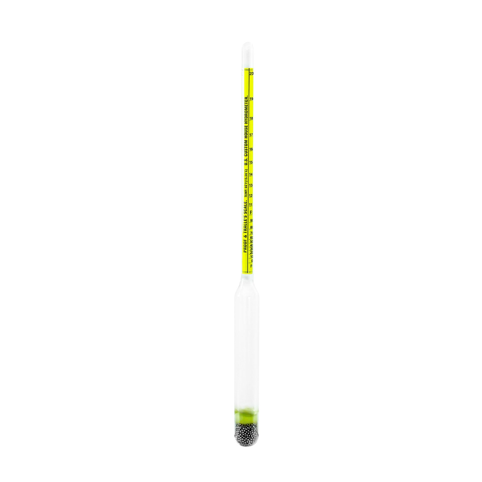 Alcoholmeter 0-200% Proof and Tralle's Scale Alcohol Tester Hydrometer Glass Alcohol Measuring Alcohol hydrometer
