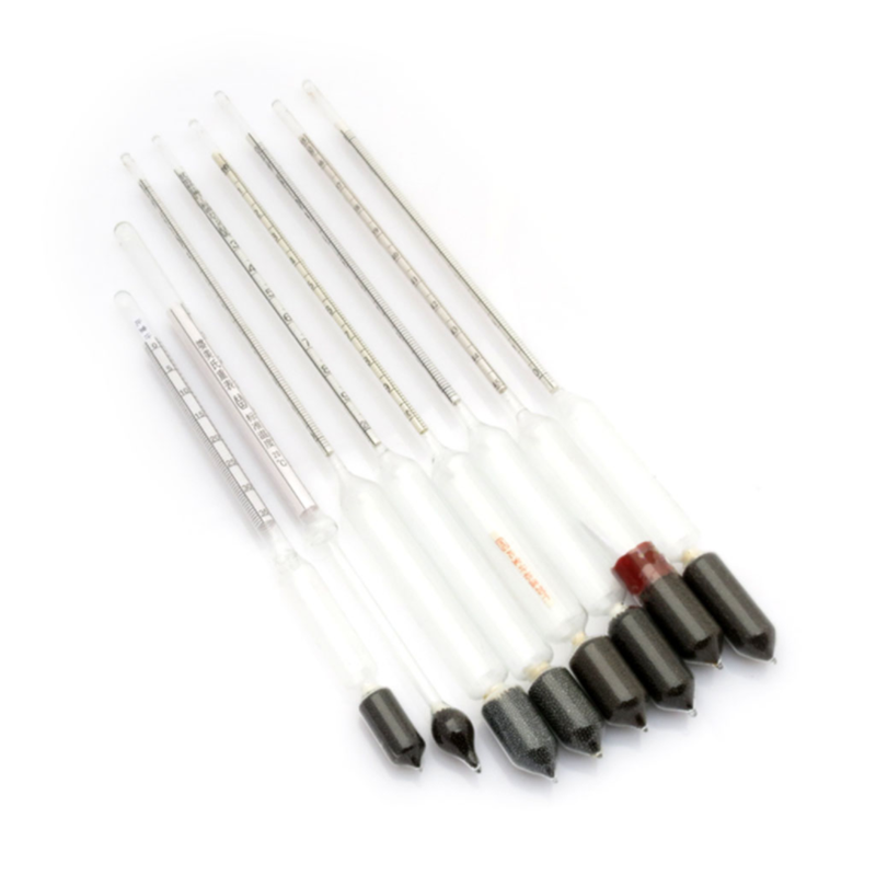 Laboratory Alcoholmeter 0-100 Glass Alcohol Tester Hydrometer Measuring Alcohol Hydrometer