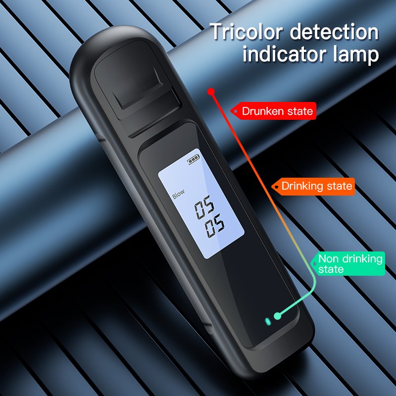 Professional LCD Display Semiconductor Alcohol Tester Hostweigh Ethylotest Portable Digital Breathalyzer