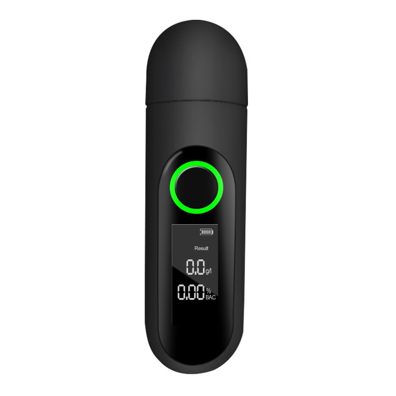Newest & OEM Digital Non-Contact Analyzer Breathalyer with Type C Phone Charge Blowing Breath Alcohol Tester, AT-008