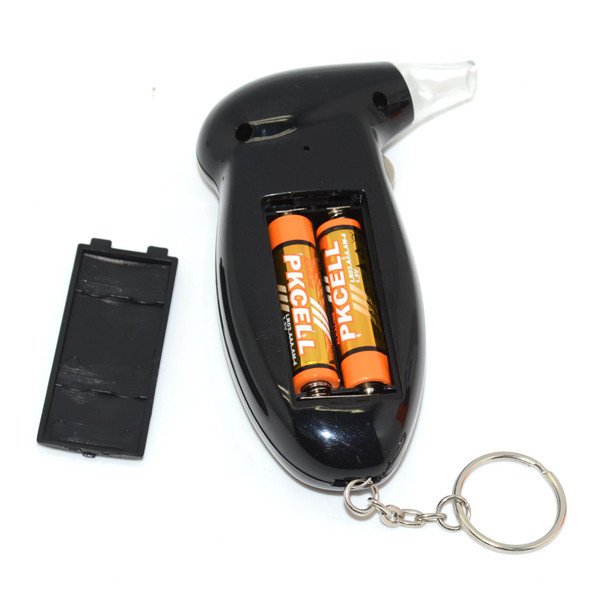 GREENWON Wholesales Alcohol Breath Tester Manual with LED Keychain Light Display Beathalyzer with Red Backlight Sensor