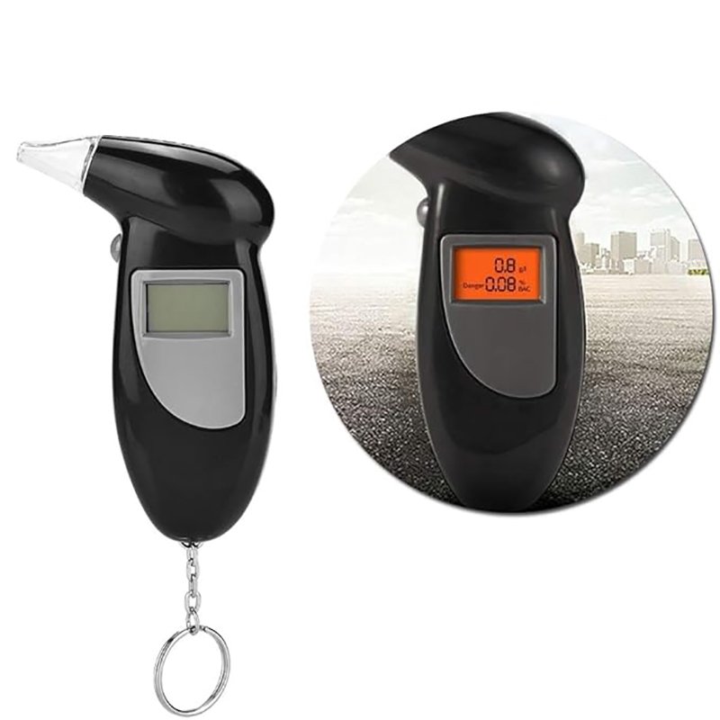 Portable LCD Display Semiconductor Alcohol Breath Analyser drive safety breath alcohol tester